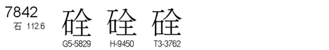U+7842